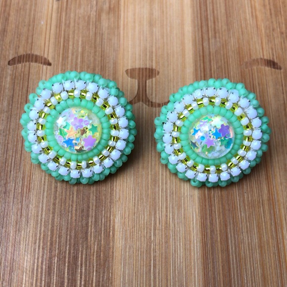 Jewelry Native American Beaded Stud Earrings Poshmark